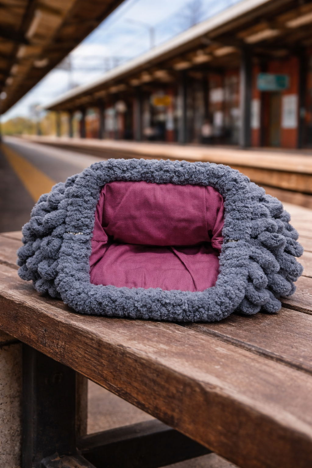 Freya Grey Velvet Mood Clutch