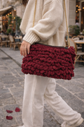 Amelia Bag – Velours de Bordeaux