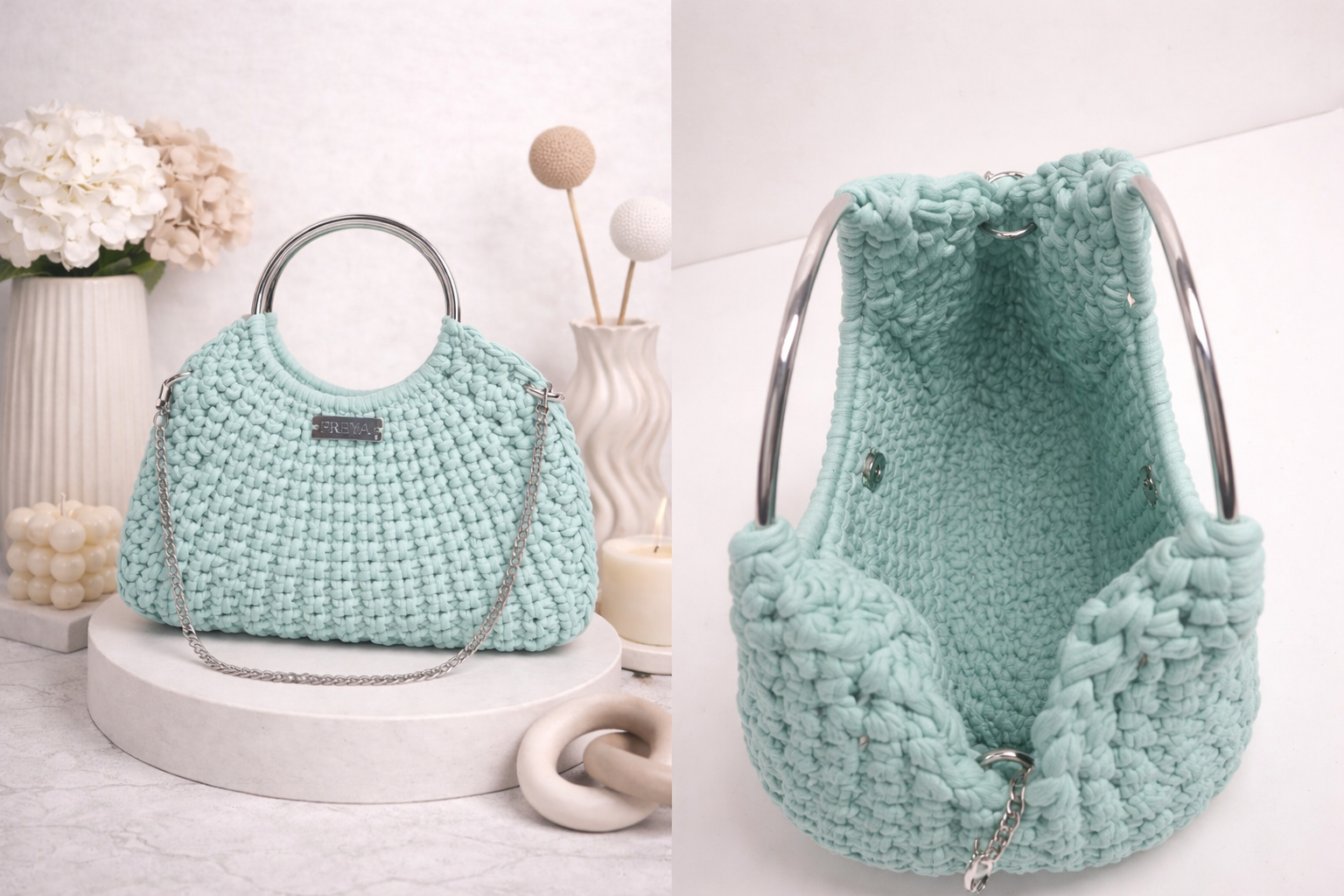 Freya Sagi Mint Bag – Fresh Minimal Luxury