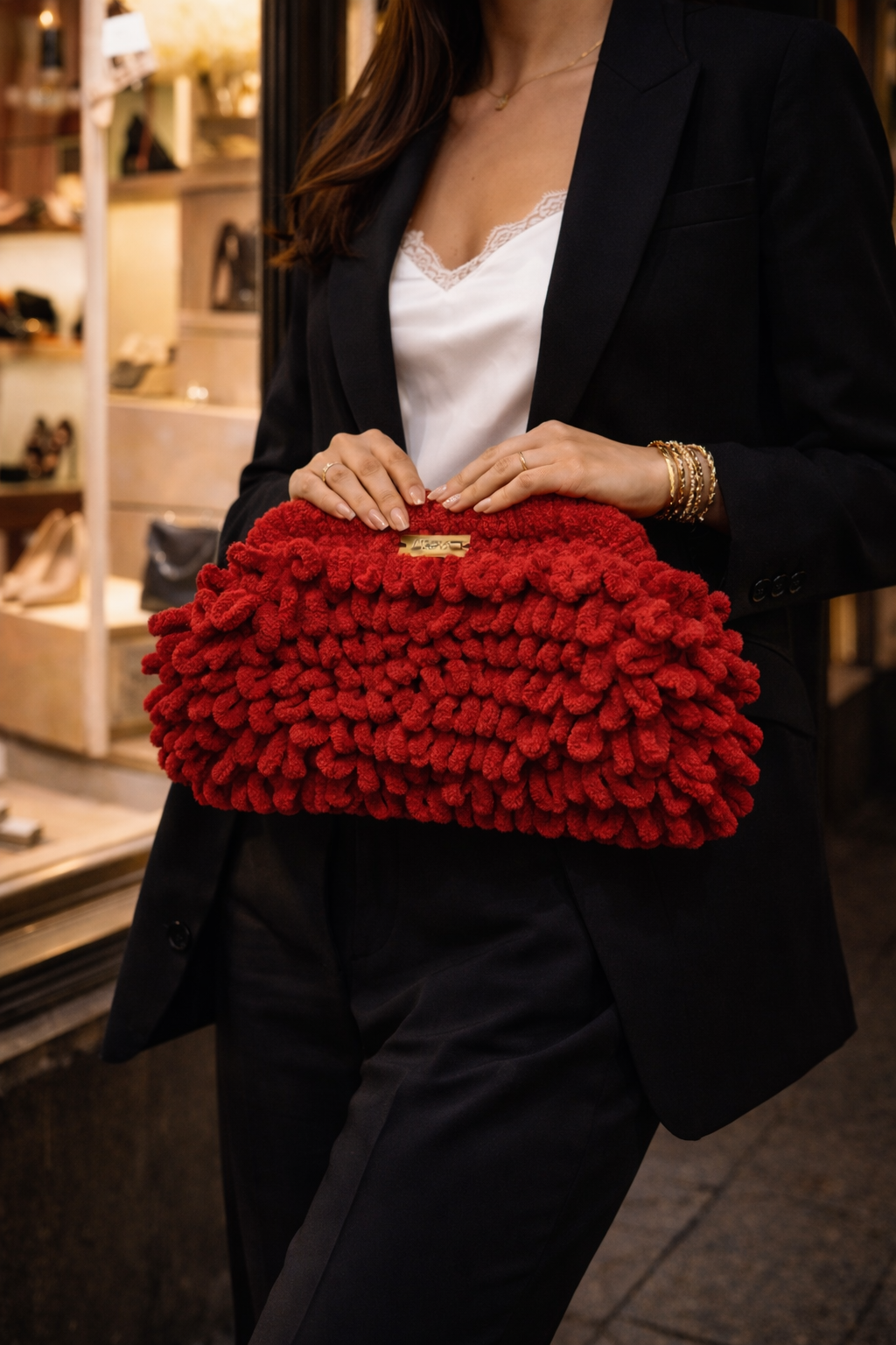 Freya Scarlet Muse Clutch