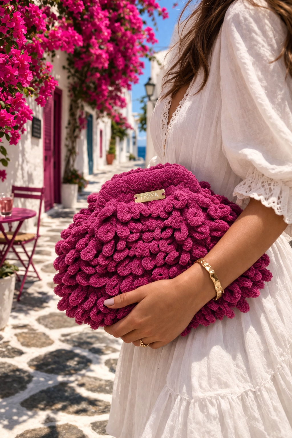 Freya Fuchsia Crush Bag