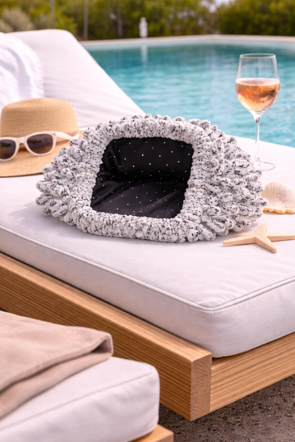 Freya Monochrome Dot Bag – Χειροποίητη Statement Τσάντα