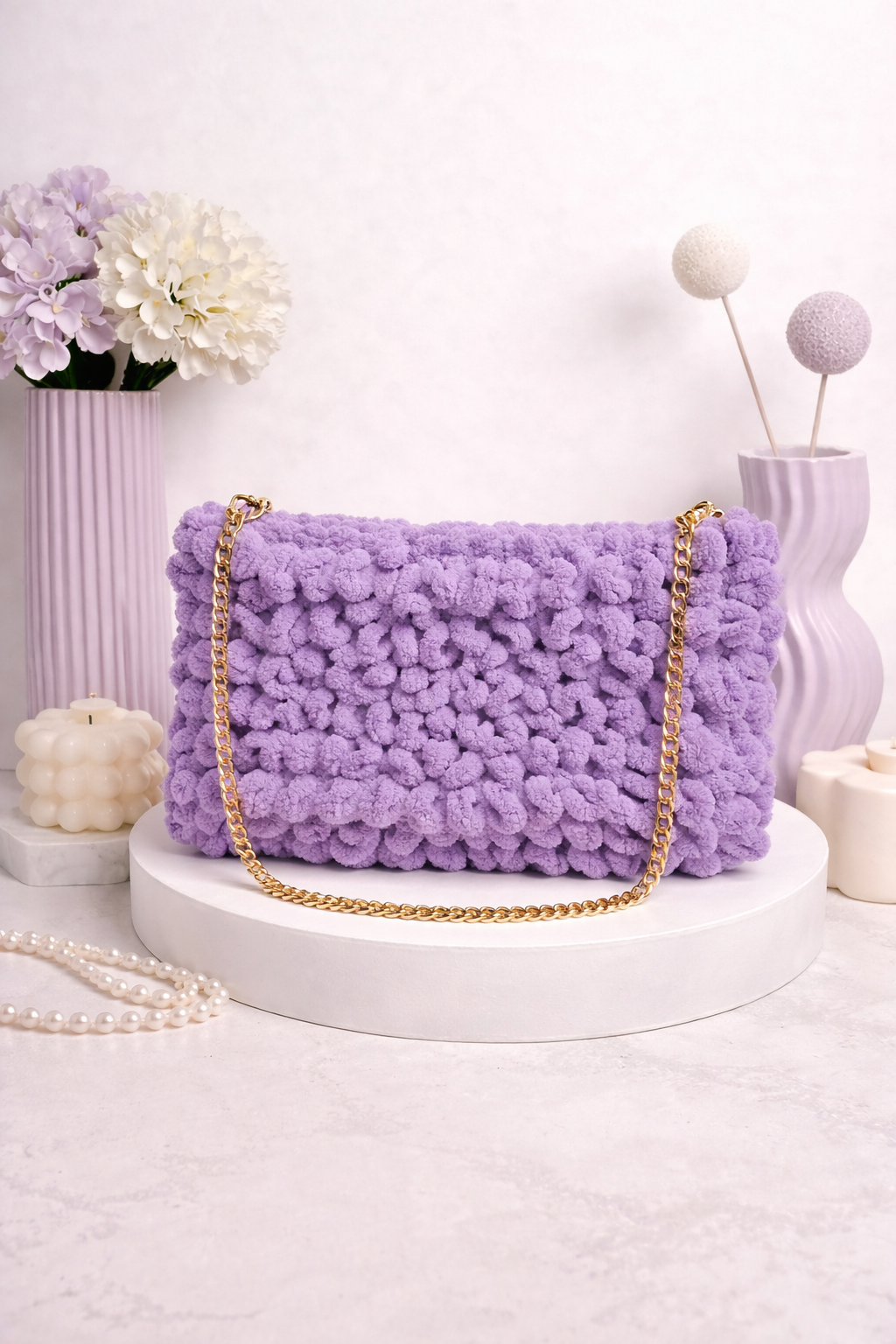 Amelia Lavender Texture Bag