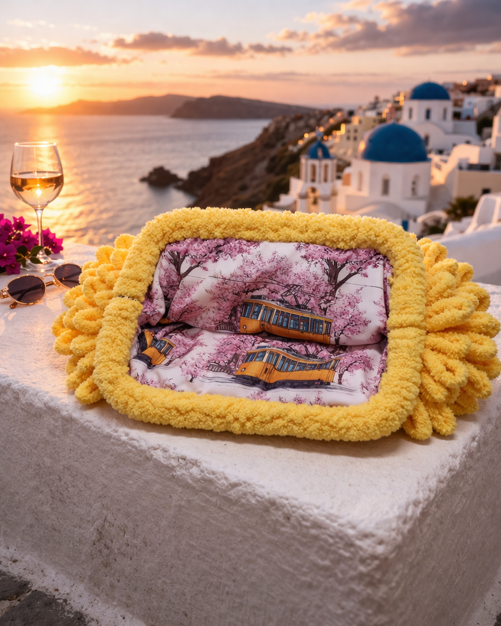 Freya Sunset Bloom Clutch – Yellow Edition