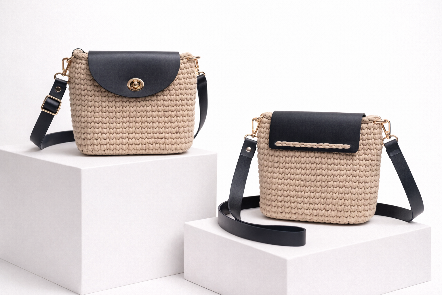 Alma Bag – Soft Beige Statement