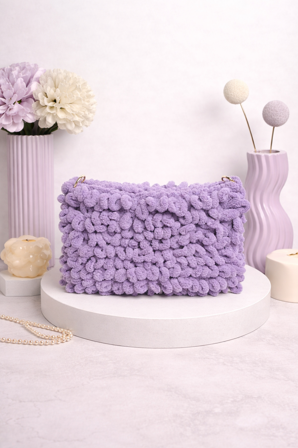 Amelia Lavender Texture Bag
