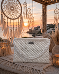 Marillia White Boho Dream Clutch – Sunset Escape Edition