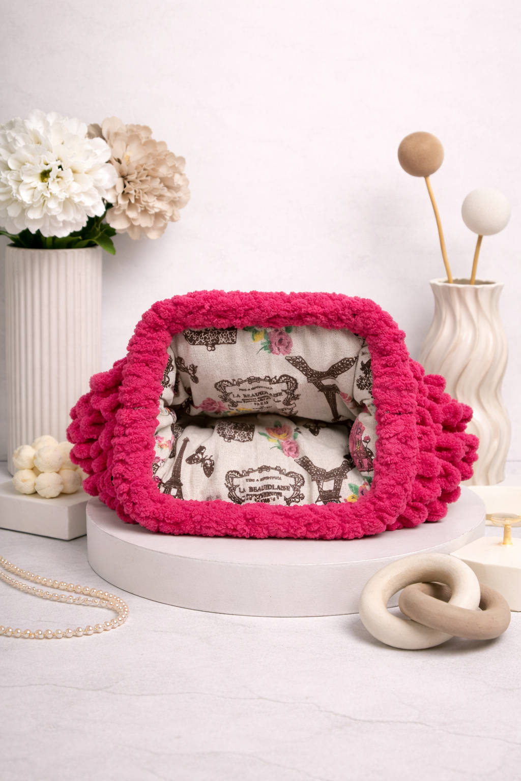 Freya Fuchsia Bloom Bag