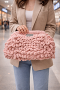 Freya Pink Cloud Clutch
