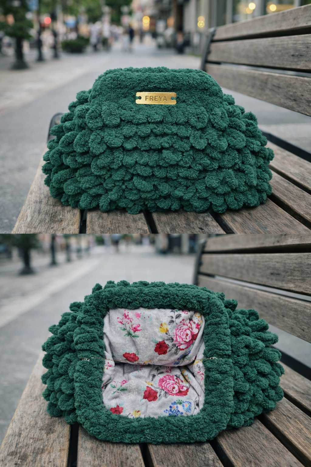 Freya Emerald Cloud Bag