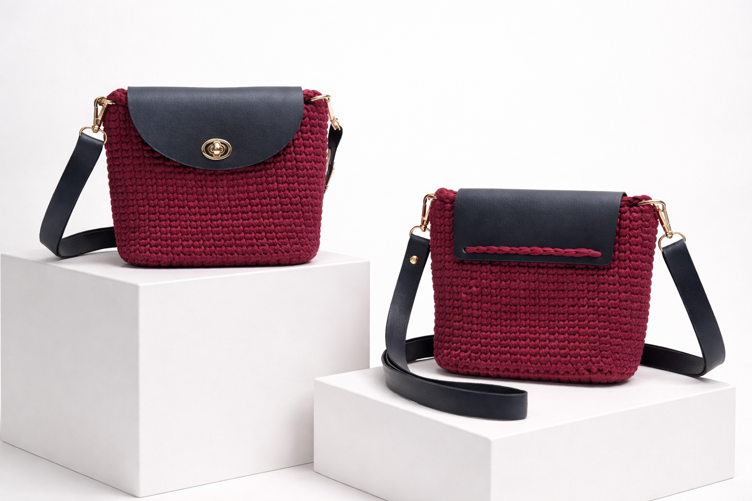 Alma Bag in Burgundy Elegance