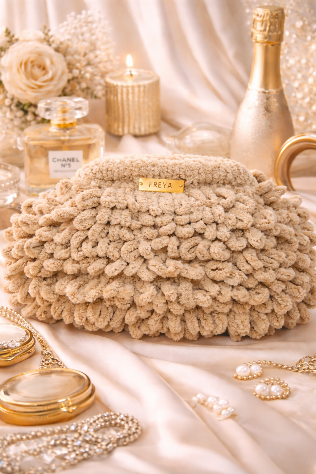 Puffy Golden Sand Muse Bag
