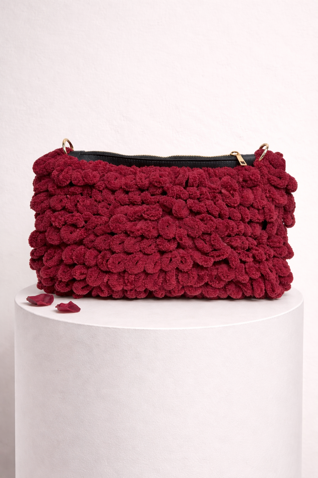 Amelia Bag – Velours de Bordeaux