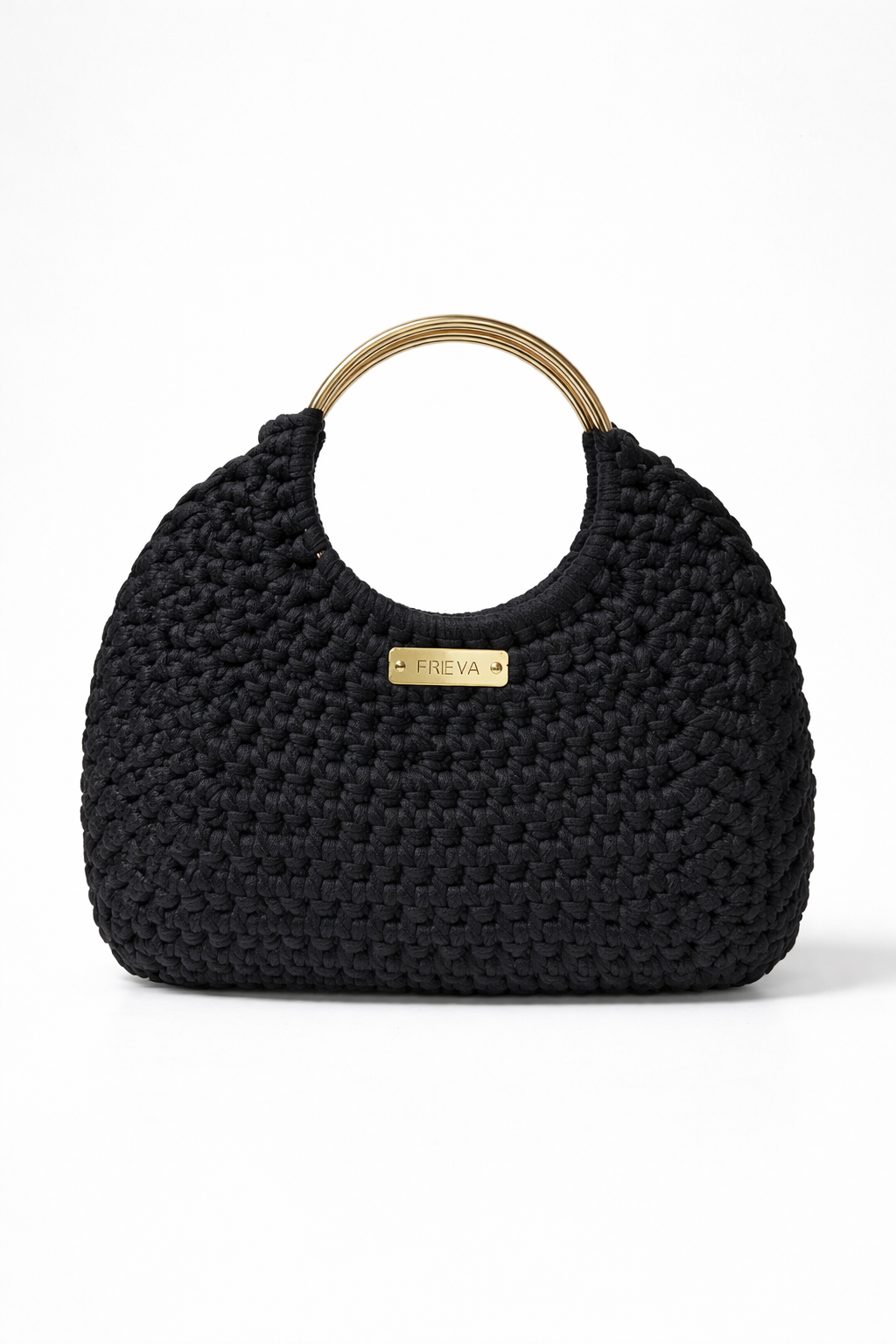Freya Noir Muse Bag – Handmade Black Statement Bag