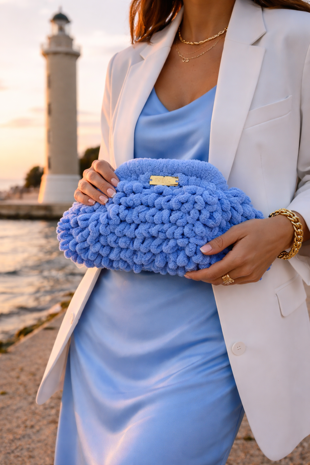 Freya Skyline Blue Clutch