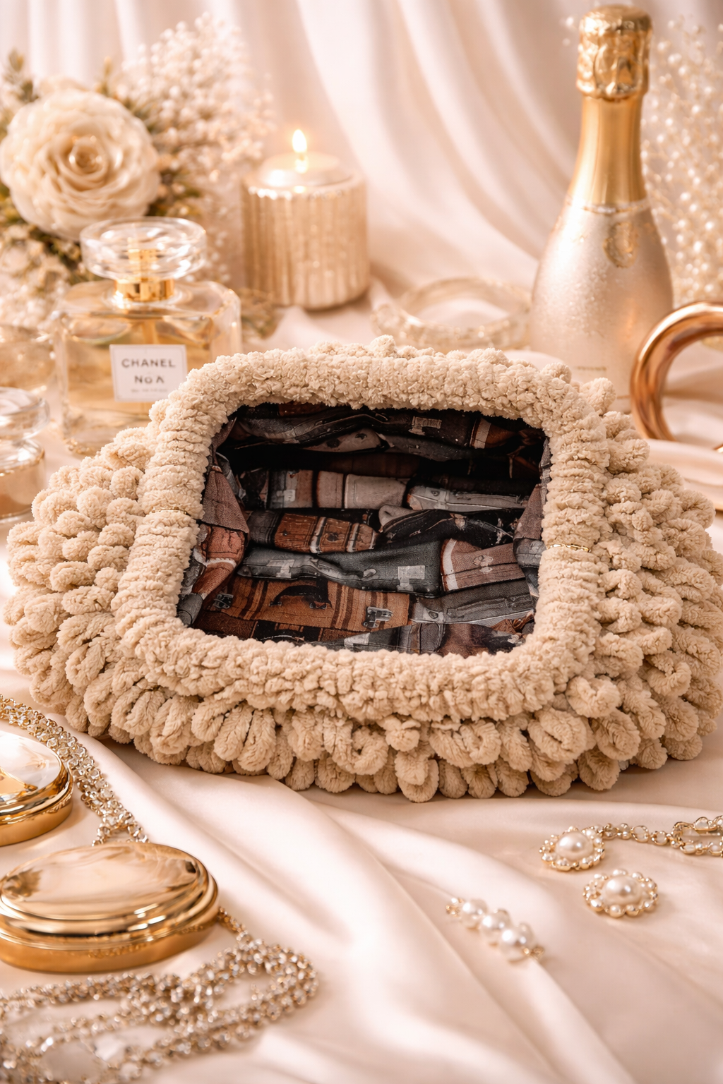 Puffy Golden Sand Muse Bag