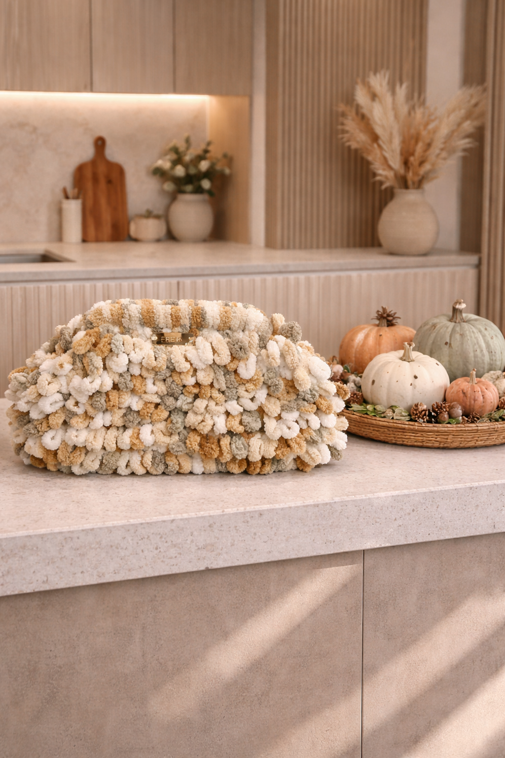 Freya Vanilla Truffle Puffy Bag