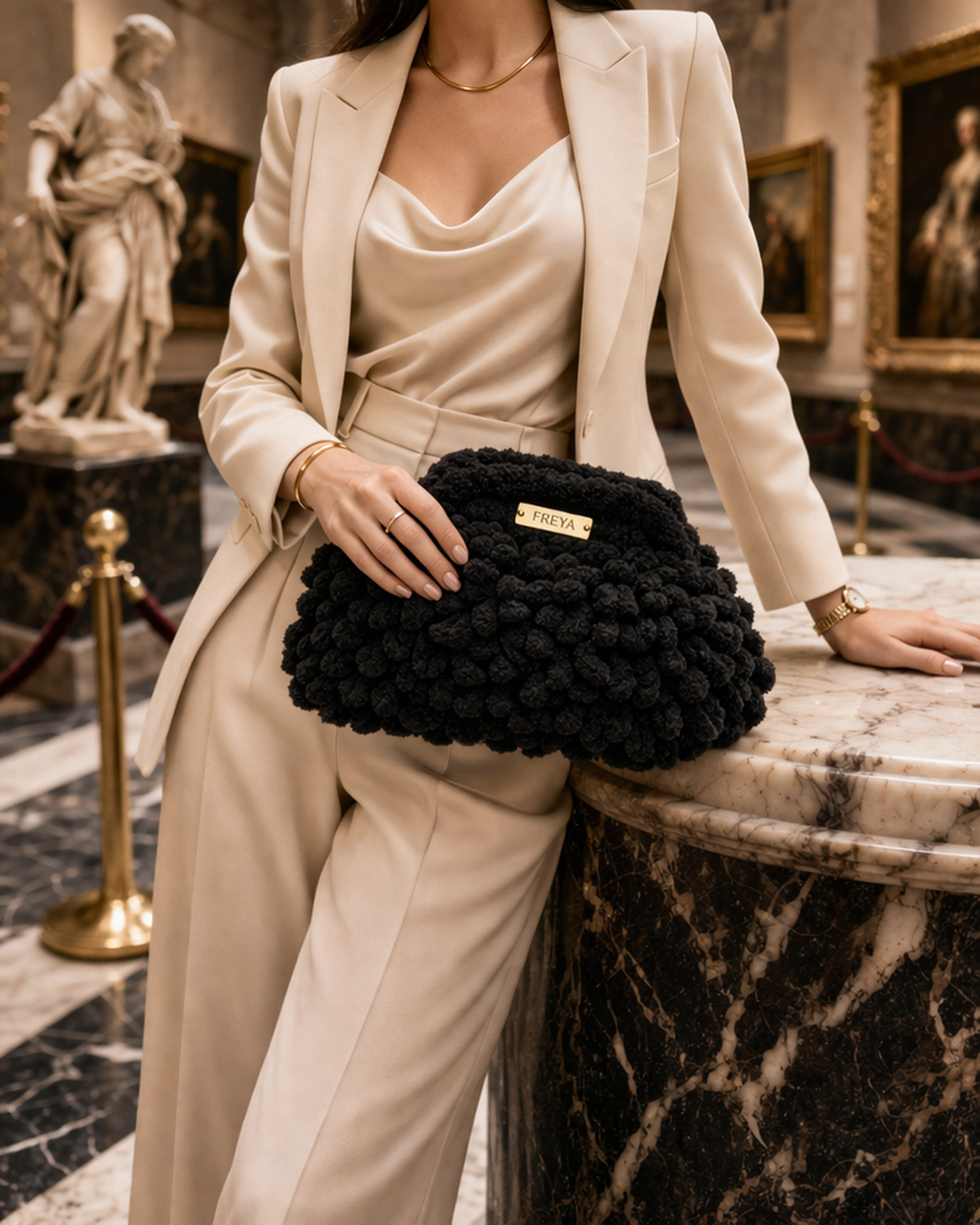 Freya Noir Muse Bag – Elegant Statement