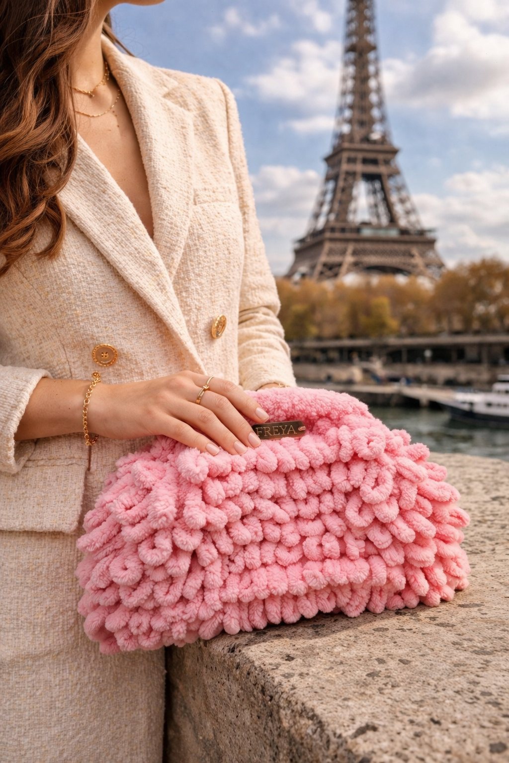 Freya Paris Rosé Clutch