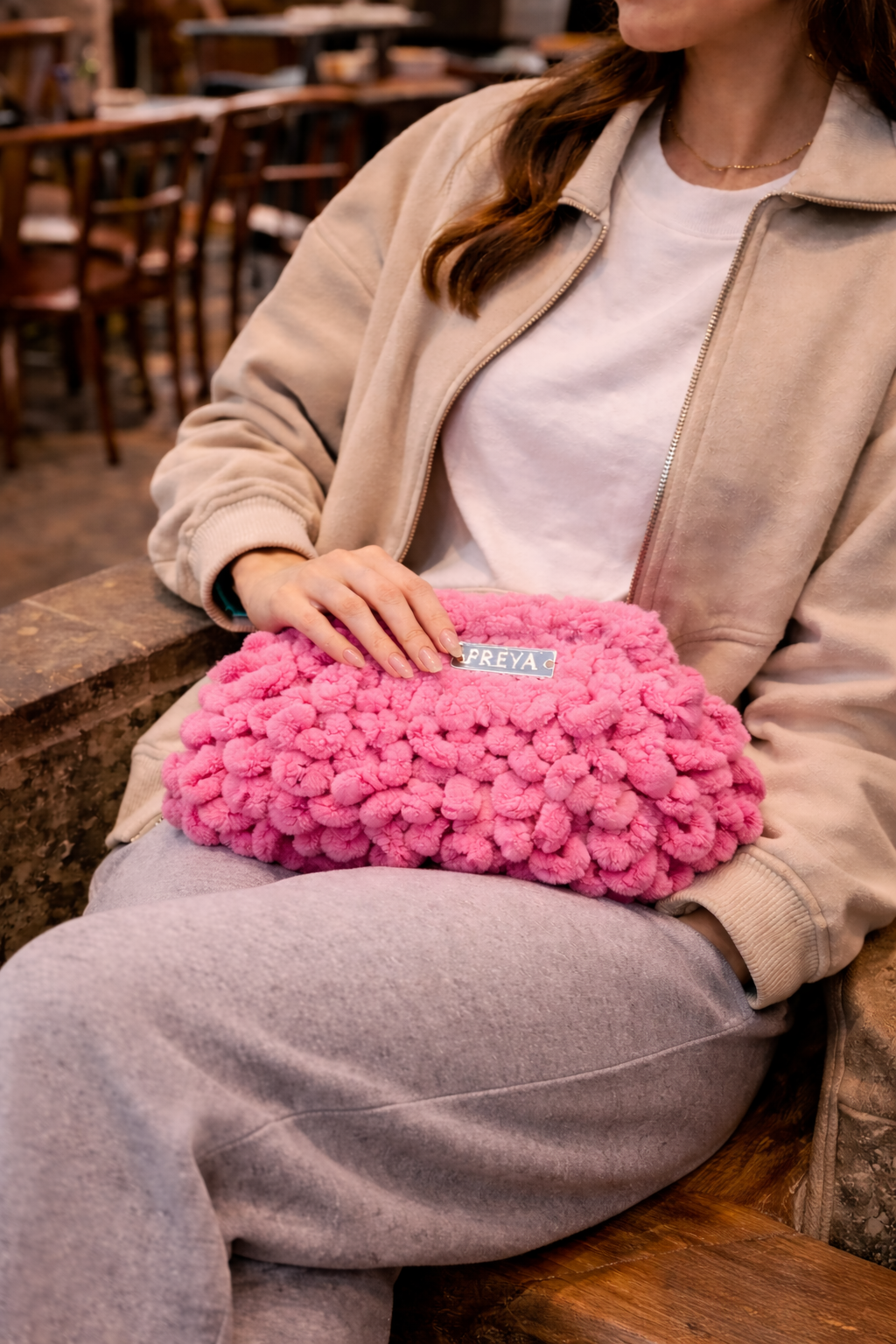 Freya Rosé Charm Bag