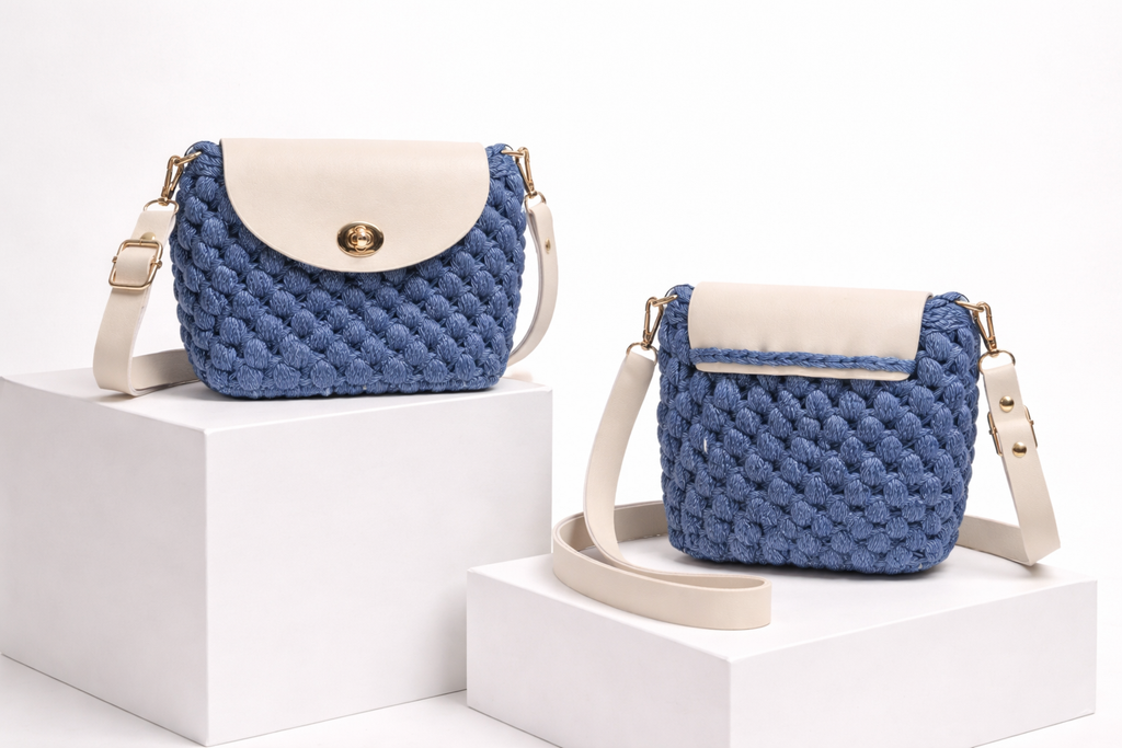 Alma Denim Bloom Bag