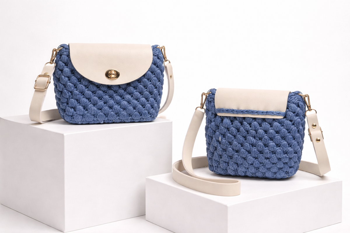 Alma Denim Bloom Bag