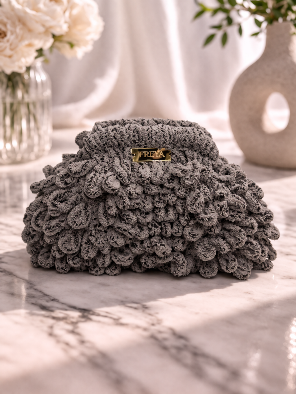 Freya Mocha Obsession Bag – Χειροποίητη Luxury Statement Τσάντα