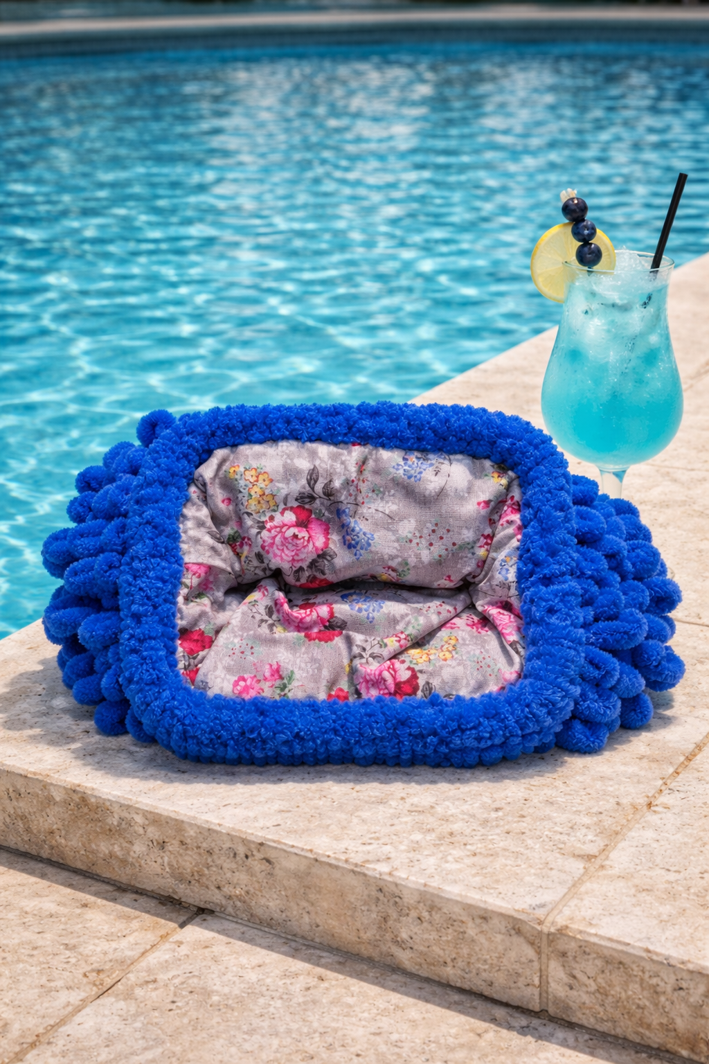 Luxury Azure Summer Clutch Bag