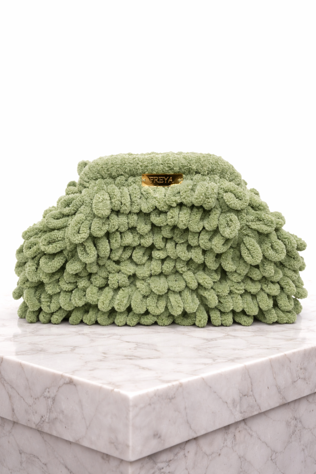 Freya Sage Moss Clutch