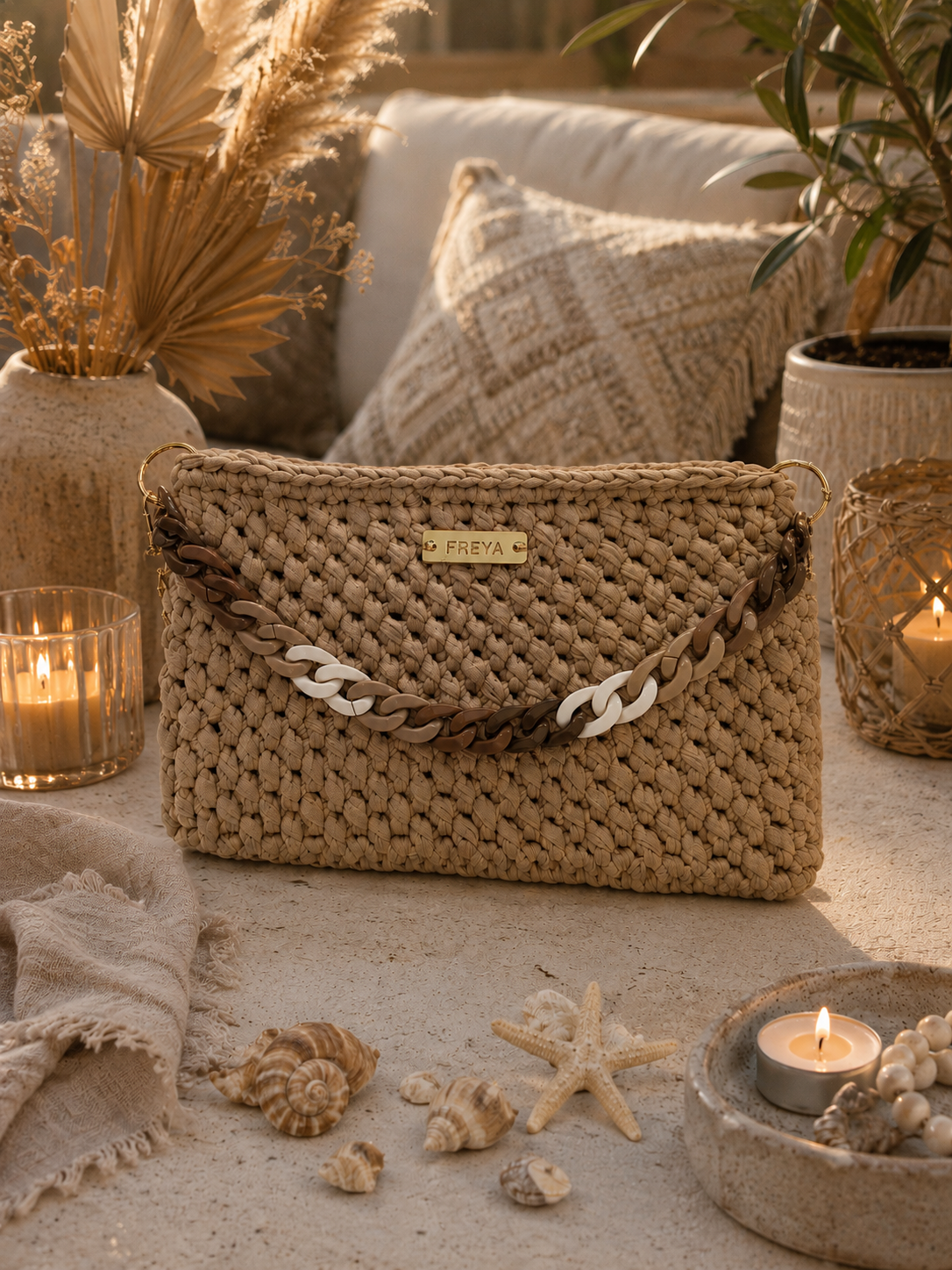 Marillia Sahara Glow Clutch – Earthy Luxury Edition