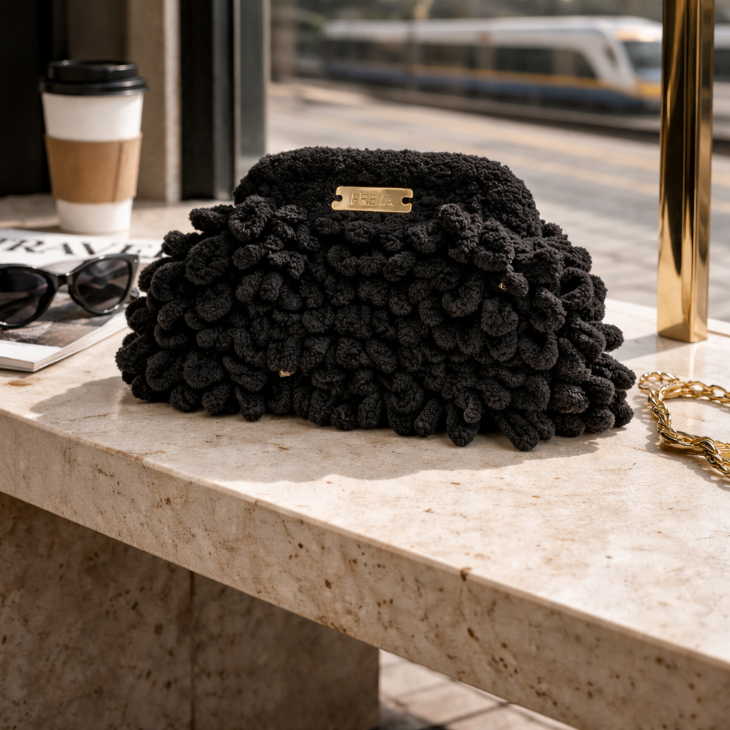 Freya Noir Dalmatian Clutch