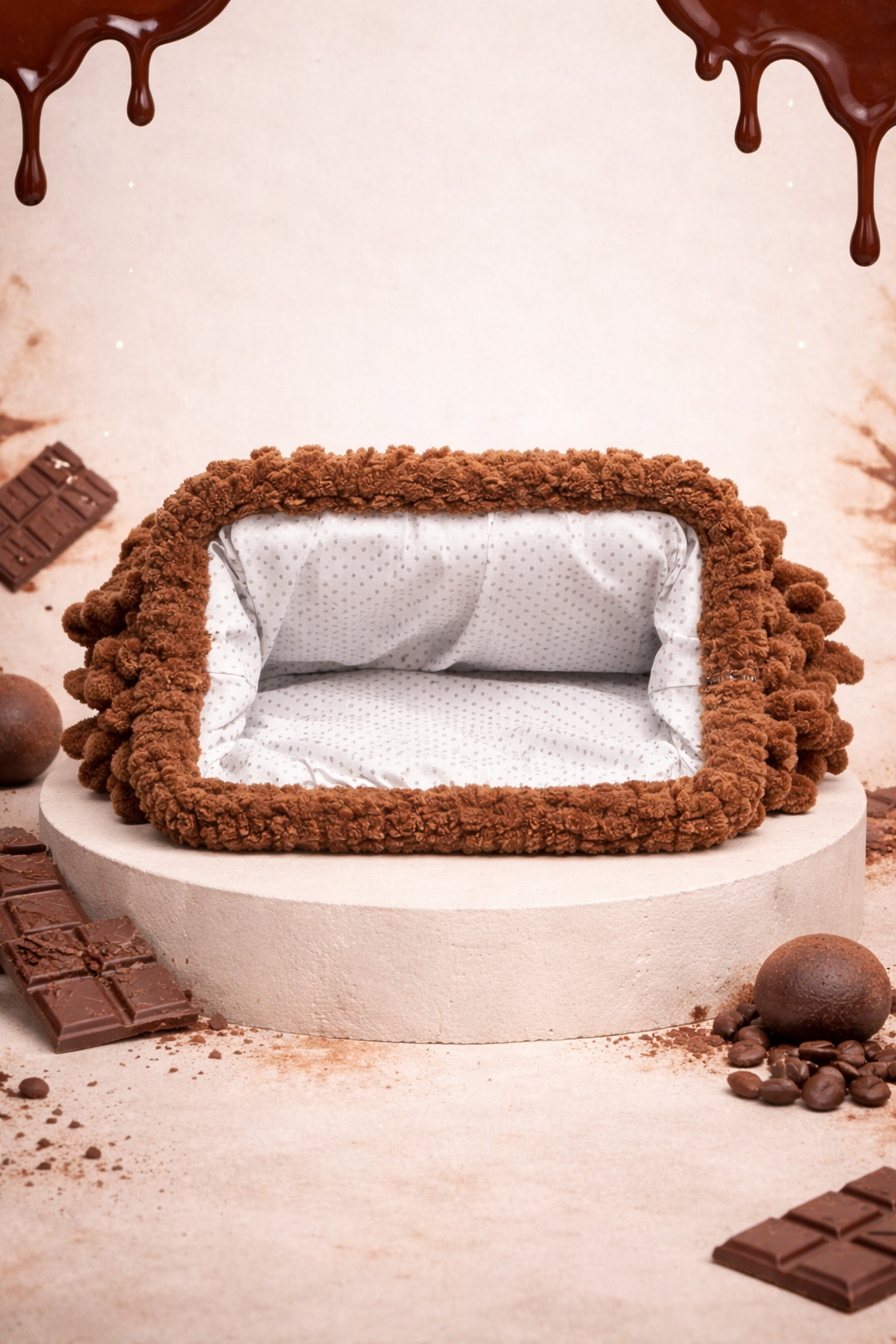 Freya Mocha Praline Clutch