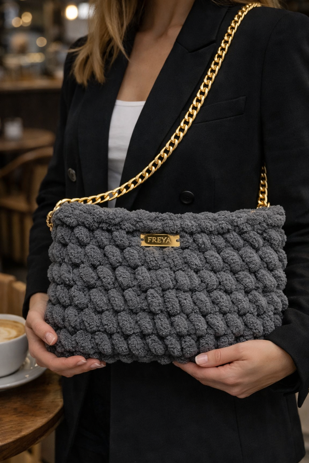 Sensy Grey Noir Bag – Η δύναμη της κομψότητας
