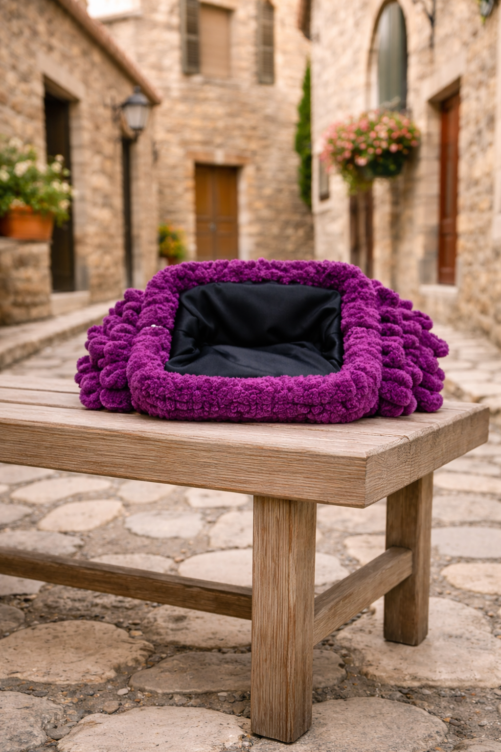 Mystic Plum Cobblestone Elegance Statement Bag