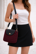 Alma Bag in Burgundy Elegance