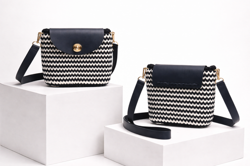 Alma Bag – Black & Ivory Elegance