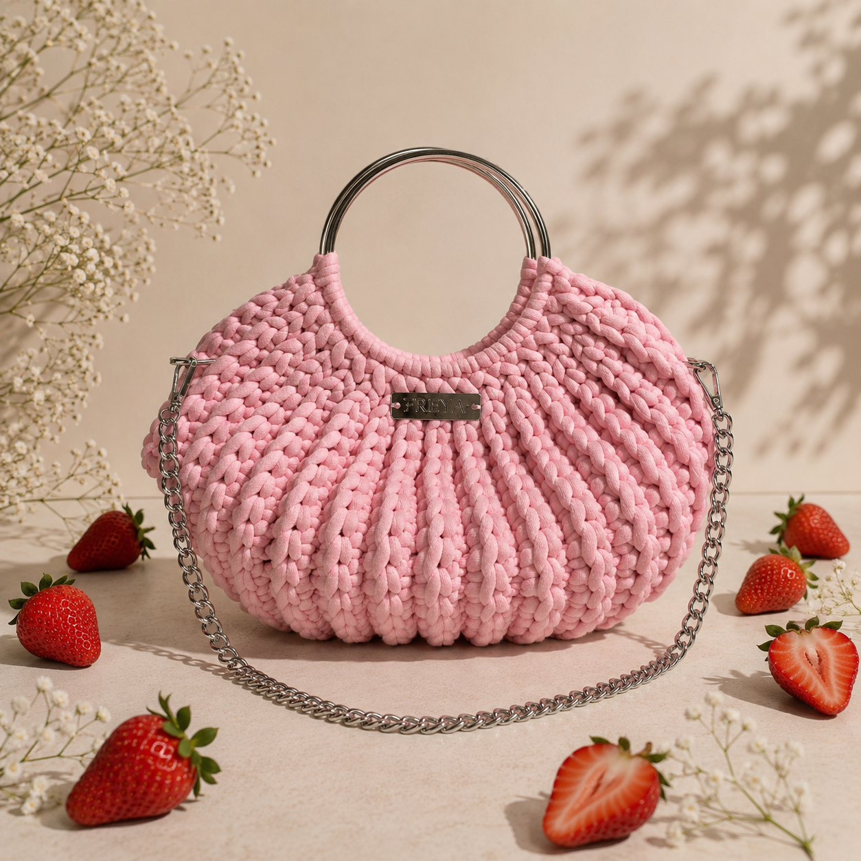 Mayra Strawberry Blush Bag