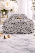 Freya Monochrome Dot Bag – Χειροποίητη Statement Τσάντα